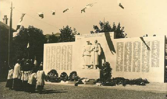 Inauguration du Monument aux Morts